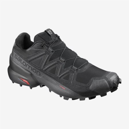 Salomon SPEEDCROSS 5 WIDE Mens Trail Running Shoes Black | Salomon South Africa